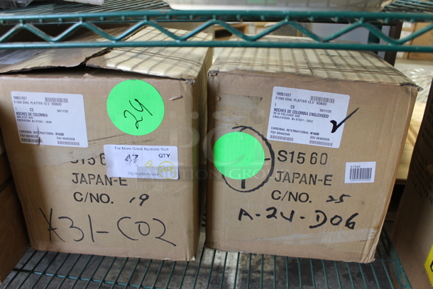 2 Boxes of 12 BRAND NEW! White Ceramic Oval Plates. 2 Times Your Bid! - Image 2 of 3