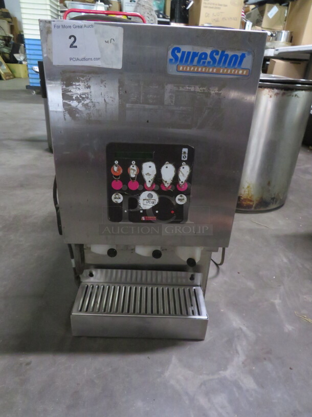 One Stainless Steel Refrigerated Sure Shot Dispenser. Model# AC-20. 120 Volt. 12X22X23.5 - Image 1 of 1