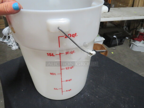 One 20 Quart Bucket With Handle And Spicket. - Image 2 of 2