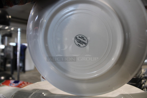 11 White Ceramic Plates. 8.5x8.5x1. 11 Times Your Bid! - Image 3 of 3