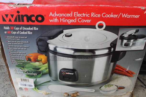 BRAND NEW SCRATCH AND DENT! Winco RC-S300 Stainless Steel Commercial Countertop Advanced Electric Rice Cooker Warmer. - Image 4 of 11