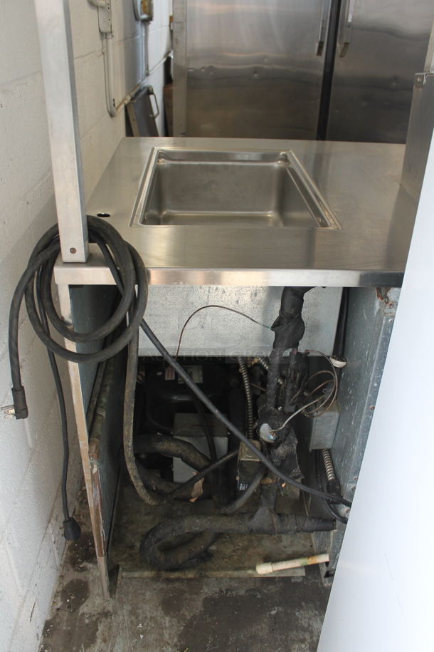 Delfield Stainless Steel Commercial Prep Table w/ 6 Drawers and 2 Tier Over Shelf. Tested and Does Not Power On - Image 5 of 5