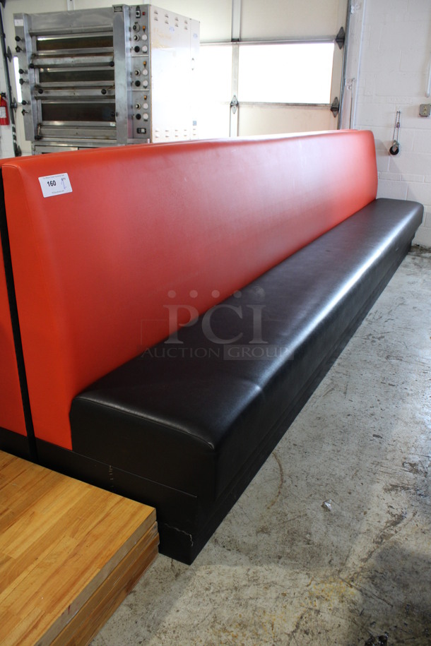 ALL ONE MONEY! Lot of 2 Red and Black Single Sided Booths. 168x24x42 - Image 2 of 3