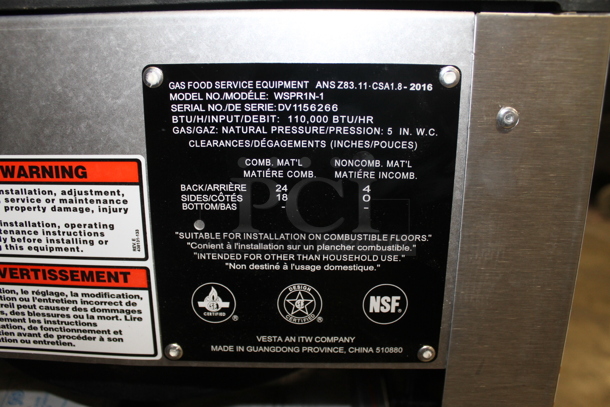 BRAND NEW SCRATCH AND DENT! Wolf WSPR1N-1 Commercial Stainless Steel Natural Gas Stock Pot Range With One Burner On Galvanized Legs. 110,000 BTU.  - Image 6 of 8