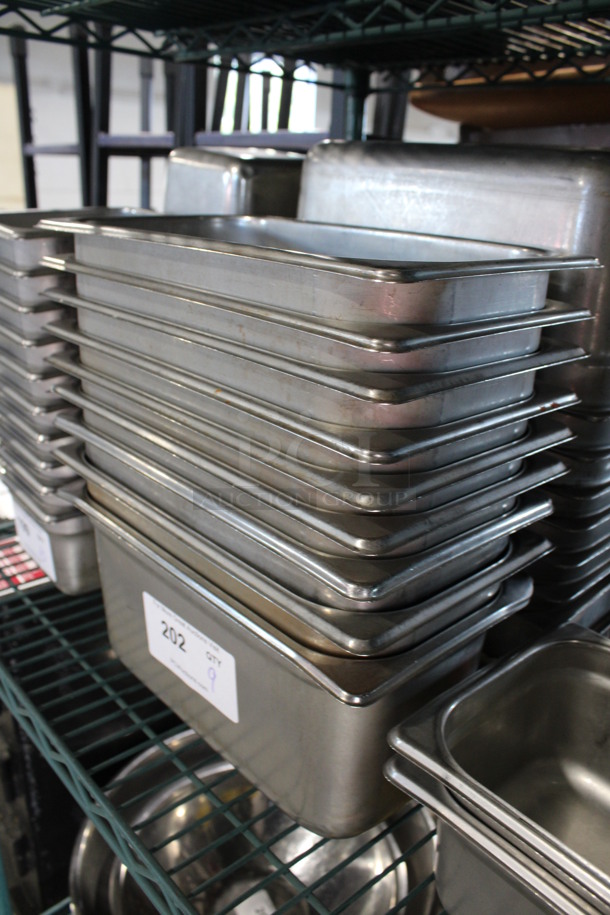 8 Stainless Steel 1/3 Size Drop In Bins. 1/3x6. 8 Times Your Bid! - Image 2 of 3
