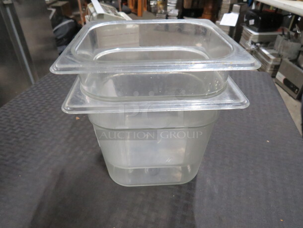 1/6 Size 6 Inch Deep Food Storage Container. 2XBID - Image 1 of 1