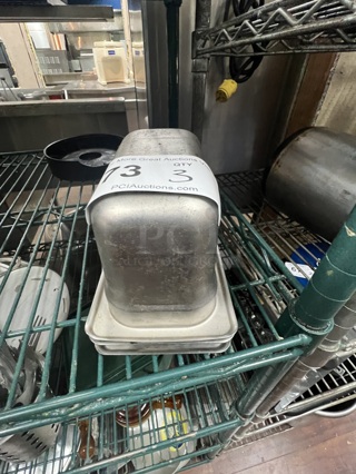 6" Metal Salad Containers