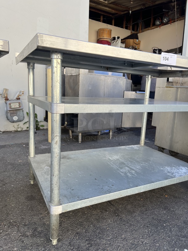 Commercial Stainless Steel Industrial Work Table - Image 2 of 3