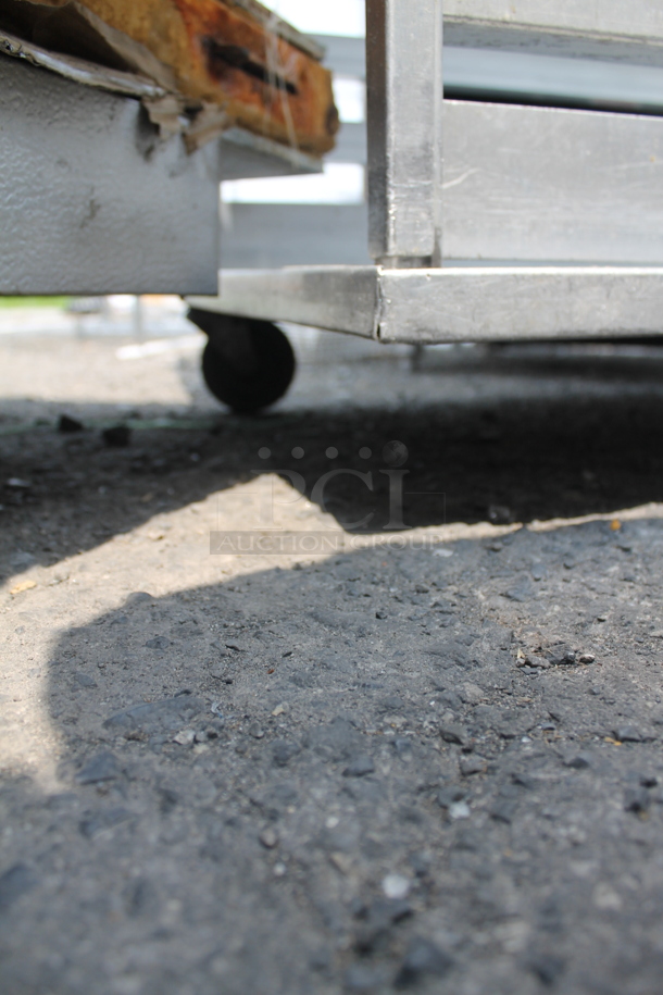 Commercial Aluminum Mobile Sheet Pan Rack On Commercial Casters.  - Image 4 of 4