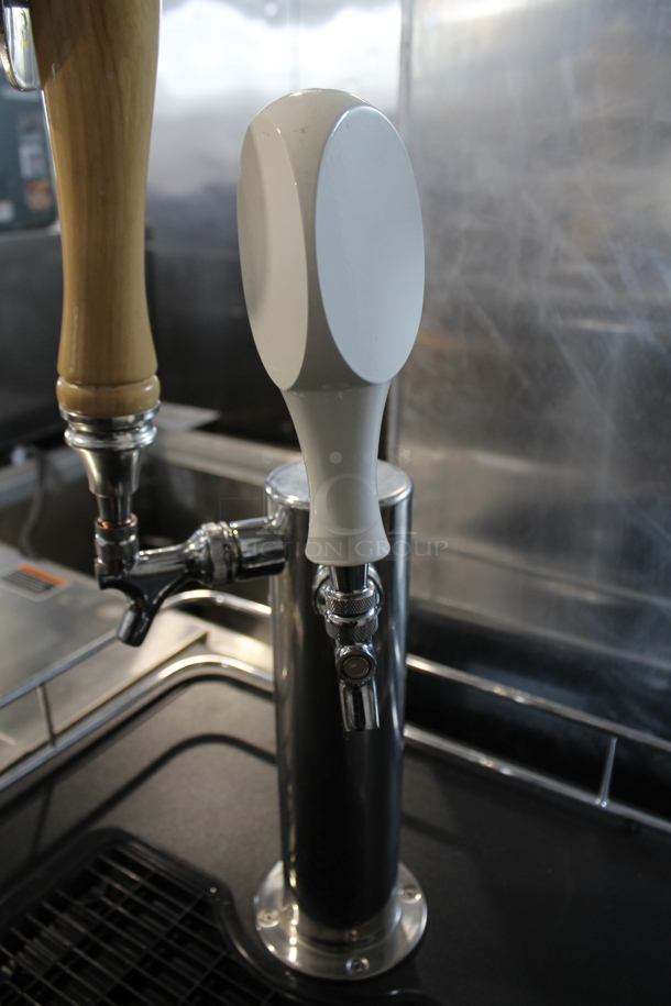 EdgeStar BR3001BL Metal Direct Draw Kegerator w/ Beer Tower, 2 Handles and Nitrogen Tank. 115 Volts, 1 Phase. Tested and Working! - Image 4 of 6