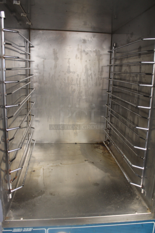 Alto Shaam 1000-UR/P Stainless Steel Commercial 2 Half Size Door Holding Cabinet on Commercial Casters. 208-240 Volts, 1 Phase.  - Image 5 of 7