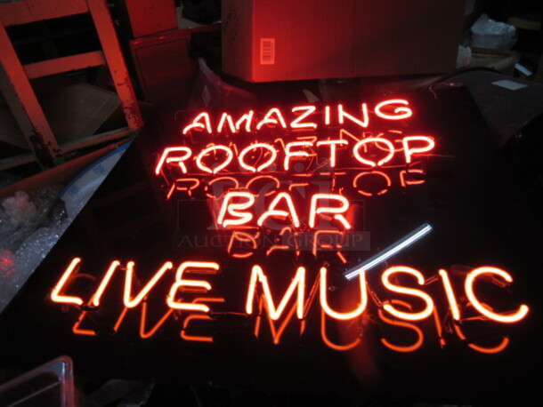 One 40X36 AMAZING ROOFTOP BAR LIVE MUSIC NEON!!!! 