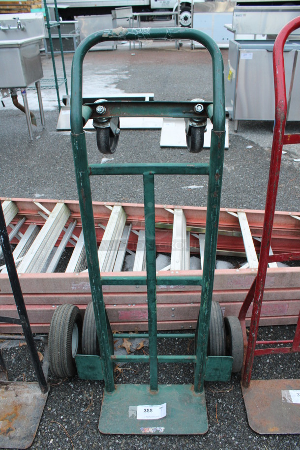 Green Metal Furniture Dolly. 21x18x45