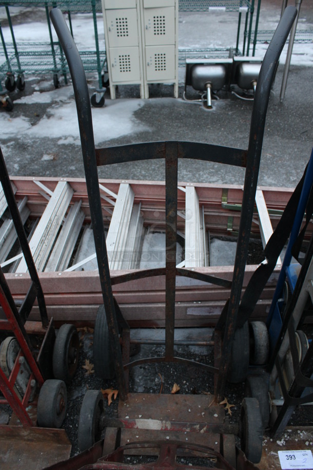 2 Metal Furniture Dollies; Red and Gray. 18x16x47, 22x18x46. 2 Times Your Bid! - Image 3 of 4