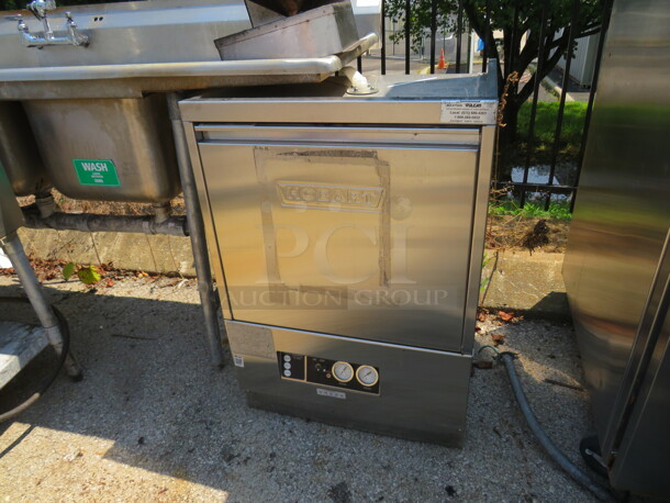 One Hobart Under Counter Stainless Steel  Dishwasher. Model# SR24C. 120 Volt. 24X20X35 - Image 1 of 2