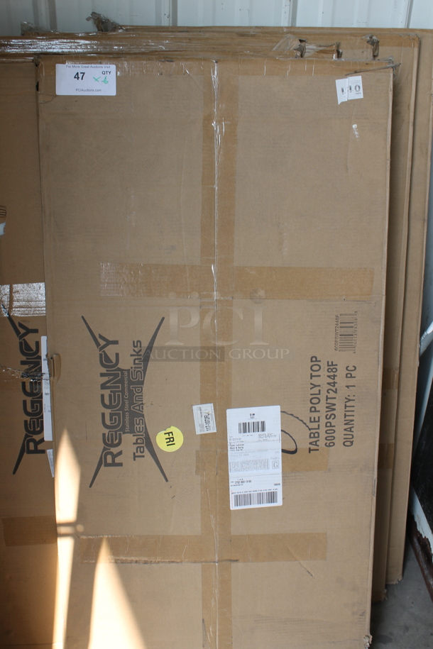 6 BRAND NEW IN BOX! Regency 600PSWT2448F White Poly Cutting Table Cutting Boards. 6 Times Your Bid. - Image 3 of 5