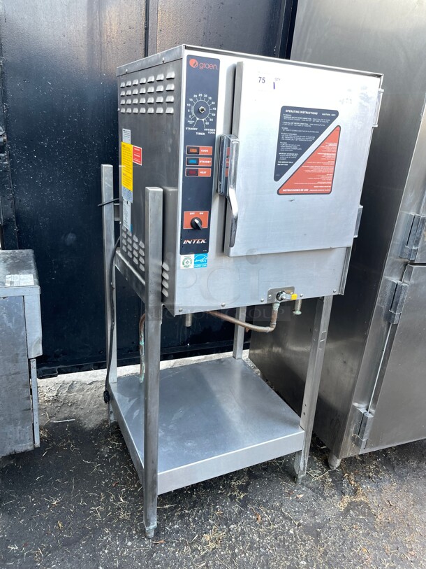 WOW! Groen XS-208-12-3 (6) Pan Commercial Convection Natural Gas Steamer - With Stand, 115 Volt NSF Tested and Working! - Image 2 of 10