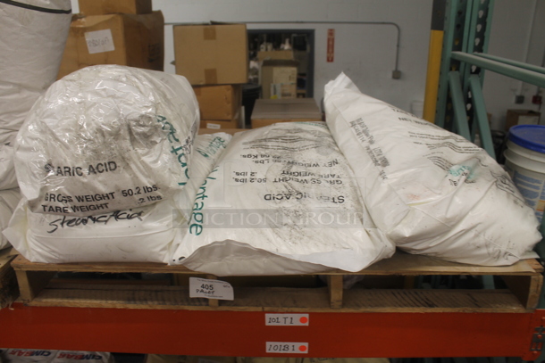 ALL ONE MONEY! PALLET LOT of Stearic Acid Bags. BUYER MUST REMOVE. - Image 1 of 4