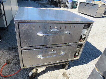 One Hatco 2 Drawer Food Warmer. Model# HDW. 120 Volt. 