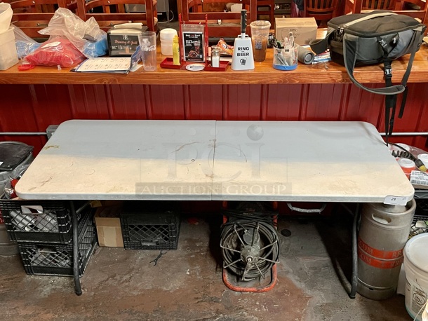 SWEET! 6ft Fold-In-Half Table, White - Image 2 of 2