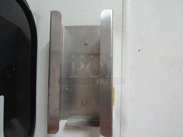 One Wall Mount Stainless Steel Glove Box Holder. BUYER MUST REMOVE!