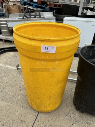 One Large Trash Can.