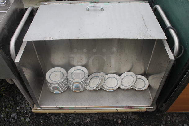 Stainless Steel Dish Cart w/ Saucers on Commercial Casters. - Image 1 of 6