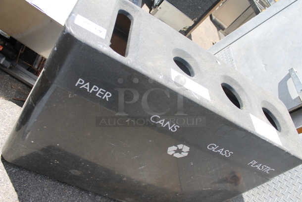 Black Poly Recycling Bin Shell. - Image 2 of 4