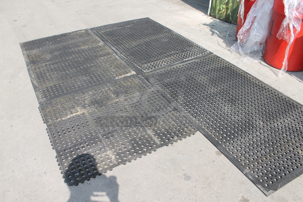4 Black Anti Fatigue Floor Mats. Includes 36x60.5. 4 Times Your Bid! - Image 2 of 3
