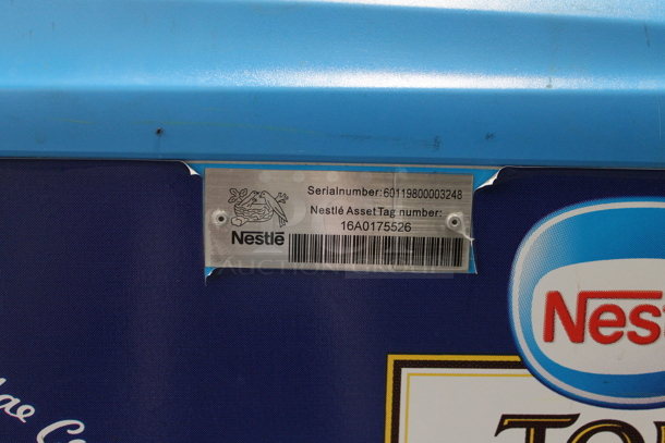 Metal Commercial Floor Style Novelty Ice Cream Freezer Merchandiser w/ Poly Coated Baskets on Commercial Casters. Tested and Working! - Image 2 of 6