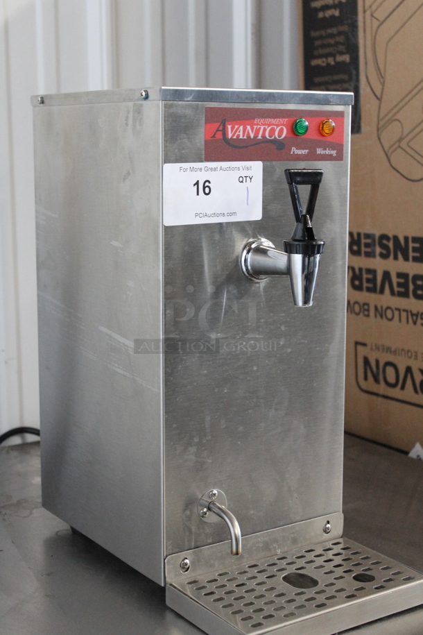 Avantco 177HWD15G Stainless Steel Commercial Countertop 1.5 Gallon Hot Water Dispenser. 120 Volts, 1 Phase.  - Image 2 of 8