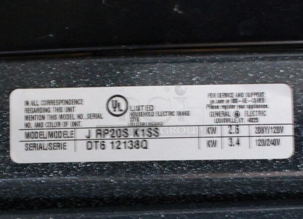 General Electric Model J RP20S K1SS Chrome Finish Electric Powered Convection Oven. 120/208/240 Volts. 24x28x29 - Image 5 of 7