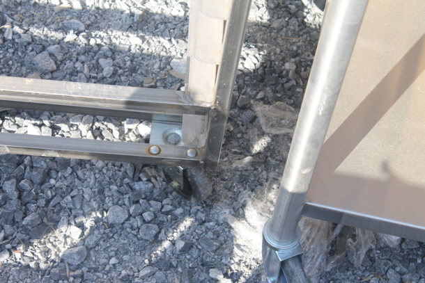 BRAND NEW! Metal Commercial Pan Transport Rack on Commercial Casters. - Image 4 of 5