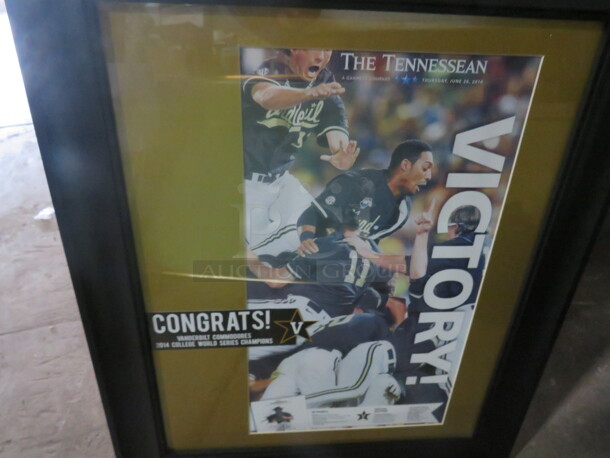 One Framed Picture Of Vanderbilt 2014 College World Series Victory. 20X24 - Image 2 of 2