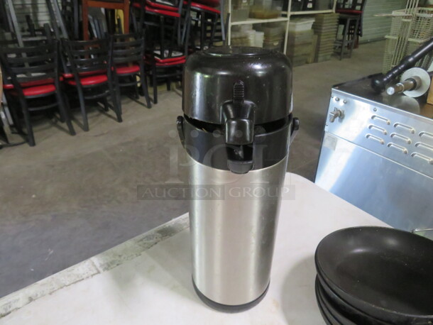 One 3 Liter Stainless Steel Airpot. - Image 1 of 1