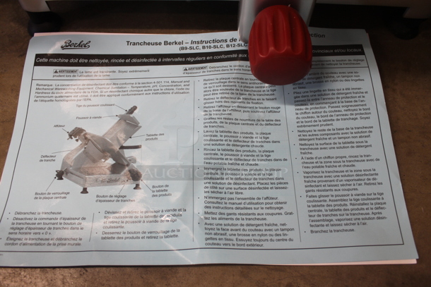 BRAND NEW SCRATCH AND DENT! 2022 Berkel B12-SLC Commercial Stainless Steel Electric Countertop Meat/Cheese Slicer On Rubber Feet. 115V, 1 Phase. Tested and Working! - Image 4 of 10