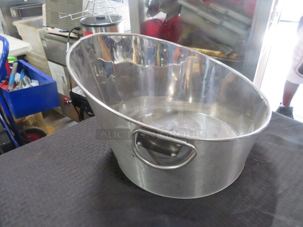 One 12 Inch Round Bucket With handles. - Image 1 of 1