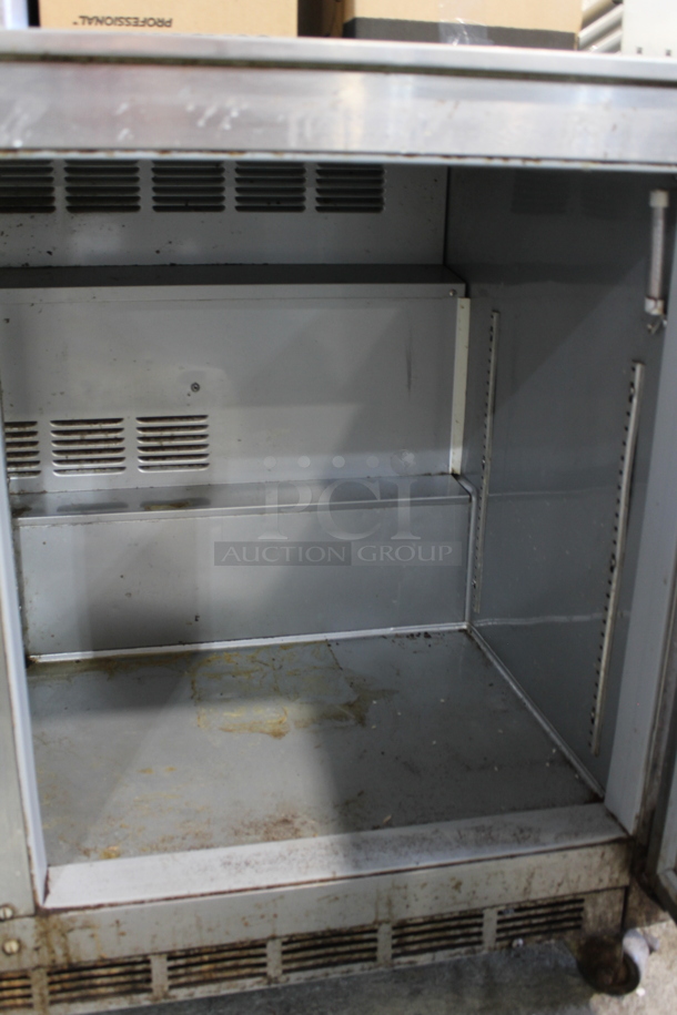 Beverage Air UCR48A-09-23 Stainless Steel Commercial 2 Door Undercounter Cooler on Commercial Casters. 115 Volts, 1 Phase. Tested and Working! - Image 3 of 4