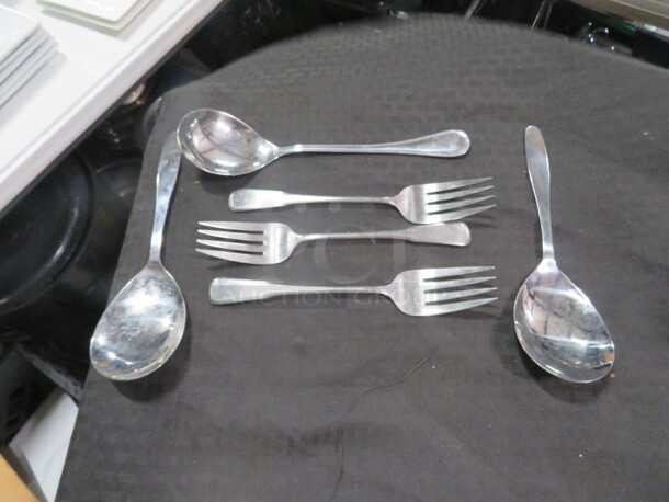 Serving Spoon/Forks. 6XBID - Image 1 of 1