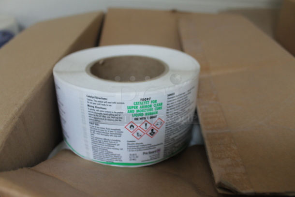 Black 4 Tier Wire Shelving Unit w/ Contents Including Labels on Commercial Casters. BUYER MUST REMOVE. - Image 3 of 8