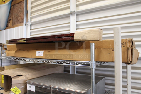 ALL ONE MONEY! Tier Lot of Various BRAND NEW SCRATCH AND DENT!  Items Including A Frame Sidewalk Sign and Stainless Steel Shelf.