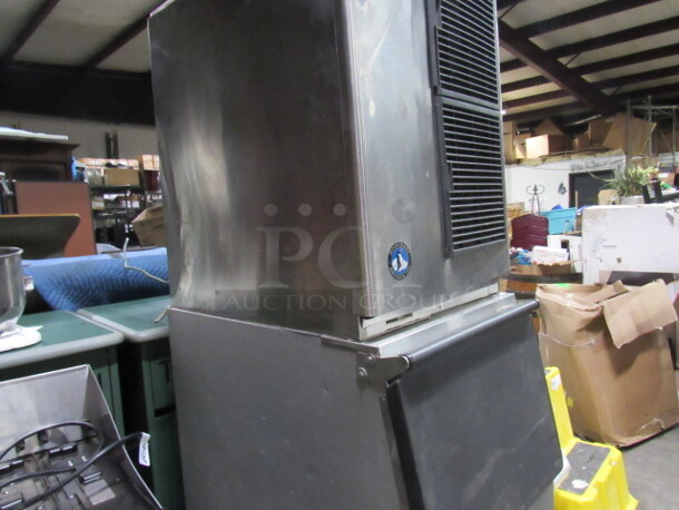 One Hoshizaki Ice Maker And Bin. Model# KM-501MAH. 115 Volt. 22X33X78 - Image 5 of 7