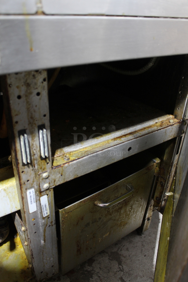 Frymaster FW245ECSC Stainless Steel Commercial Natural Gas Powered 2 Bay Fryer w/ Right Side Dumping Station.  - Image 9 of 10