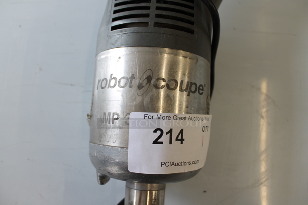 Robot Coupe MP 350 Turbo Stainless Steel Commercial Immersion Blender. 120 Volts, 1 Phase. Tested and Powers On But Parts Do Not Move - Image 2 of 9