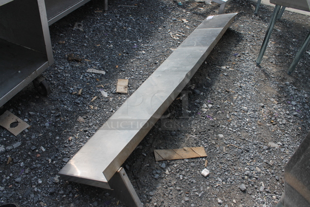 Stainless Steel Wall Mount Shelf. - Image 4 of 4