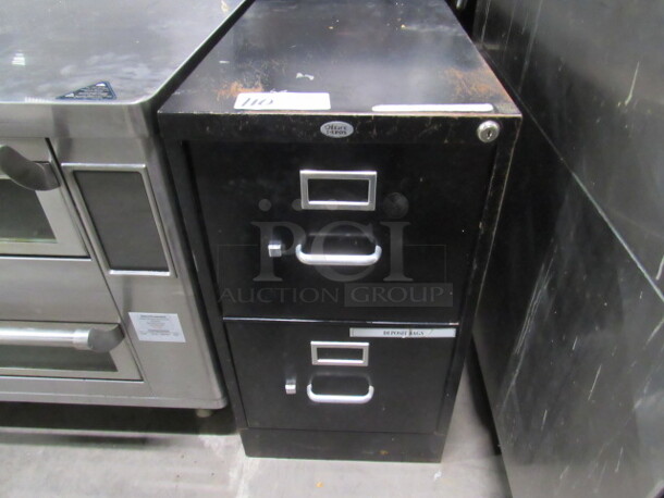 One Office Depot 2 Drawer Metal File Cabinet. 15X26.5X28 - Image 1 of 1