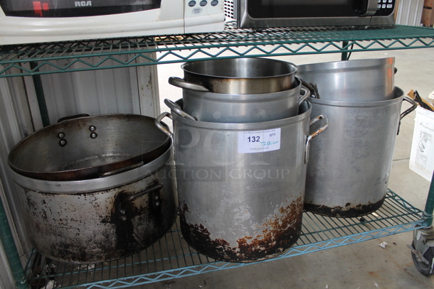 ALL ONE MONEY! Tier Lot of Various Metal Stock Pots! - Image 1 of 2