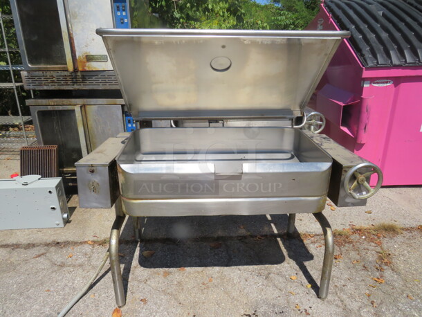 One Groen Tilt Skillet. Model# FPC-4. 208 Volt. 1/3 Phase. 58X37X36 - Image 2 of 3