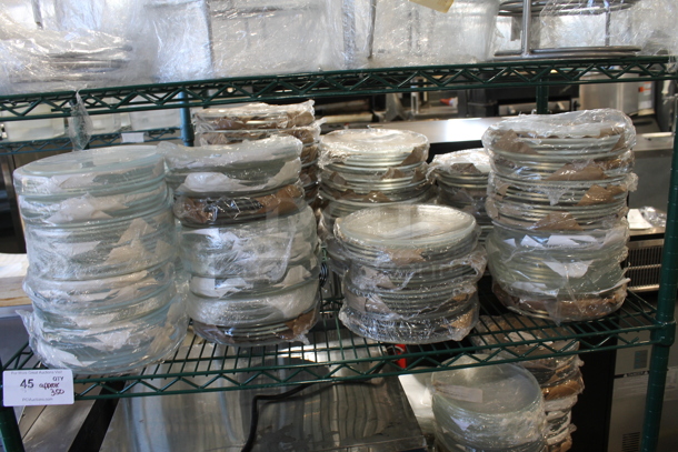 ALL ONE MONEY! Tier Lot of Approximately 350 BRAND NEW Plates Including Hammered Glass 8" Cocktail Plates - Image 1 of 6