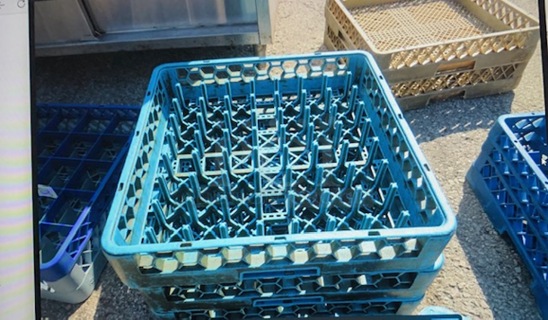 Blue Dishwasher Rack. 3XBID